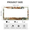 thumbnail image 3 of Bunnies And Flowers License Plate Cover 2 Pieces Spring Watercolor Rabbit Floral License Plate Frame License Plate Shield Frame for Us Standard Vehicles 2 Holes Metal License Plate Frames, 3 of 6