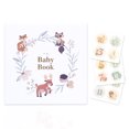 thumbnail image 1 of Baby Memory Book Pregnancy Record First Year Milestone Journal Scrapbook Album Beige, 1 of 7