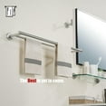 thumbnail image 4 of Double Towel Bar Matte Stainless Steel Bath Towel Rack for Bathroom Towel Holder Wall Mount Total Length TBLPB, 4 of 9