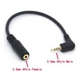 thumbnail image 3 of Tomost 90 Deg Angle 2.5mm Male to Female Cable Headphone Audio Converter 4 Poles Stereo Adapter, 3 of 6