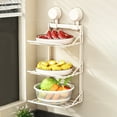thumbnail image 2 of Sentmoon Kitchen Shelves Storage Shelves Kitchen Suction Cup Food Preparation Shelves Household Multi Layer No Hole Vegetable Utensils Wall Mounted Storage Racks, 2 of 7