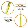 BIC Brite Liner Yellow Highlighter, Chisel Tip, Fluorescent Yellow Ink