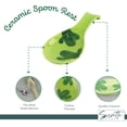 thumbnail image 5 of Servette Home Ceramic Stovetop Set with Salt and Pepper Shakers and Spoon Rest - Cactus, 5 of 7