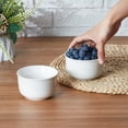 thumbnail image 6 of CONTENPO,White Soup Bowls Set of 8, 8 Ounces, Porcelain Dishes for Soup, Rice, Salad, Noodle, Microwave, Oven, Freezer & Dishwasher Safe, White Cereal Bowls for Kitchen, 6 of 8