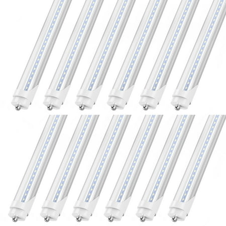 

Single Pin T8 LED Tube Light 8ft Fa8 LED Bulbs 45W 5000K Daylight White 12-Pack