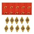 thumbnail image 3 of Lefu 50pcs DCMT070204 YBC251 Carbide Inserts for Lathe Turning Tool Boring Bar Cutter, 3 of 9