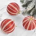 thumbnail image 7 of 8cm Christmas Tree Color Ball Glitter Powder Faux Pearl Bright Color Shatterproof Reusable Scene Layout Foam Xmas Party Decor Hanging Ball Pendant Party Supplies, 7 of 7