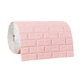 thumbnail image 3 of Paneles de Pared de Espuma XPE, Revestimiento de Paredes, Decoración, Papel Pintado Impermeable, Adhesivos de Pared Tipo Ladrillo para Baños, Habitaci rosa, 3 of 8