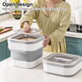 thumbnail image 3 of Rice Container Moisture-proof Collapsible Acrylic Cereal Rice Seal Food Storage Container Kitchen Supplies, 3 of 7