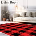 thumbnail image 2 of ODIKA 6'x9' Machine Washable Non-Slip Area Rug, Frontier Prairie Barn Ranch Harvest Autumn High Traffic Rug, Red, 508104, 2 of 7