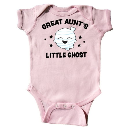 

Inktastic Cute Great Aunt s Little Ghost with Stars Gift Baby Girl Bodysuit