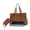 Brown, variant on Large capacity 2-in-1 lunch bag with laptop compartment, multi-functional combination bag, insulated box, crossbody bag/handbag