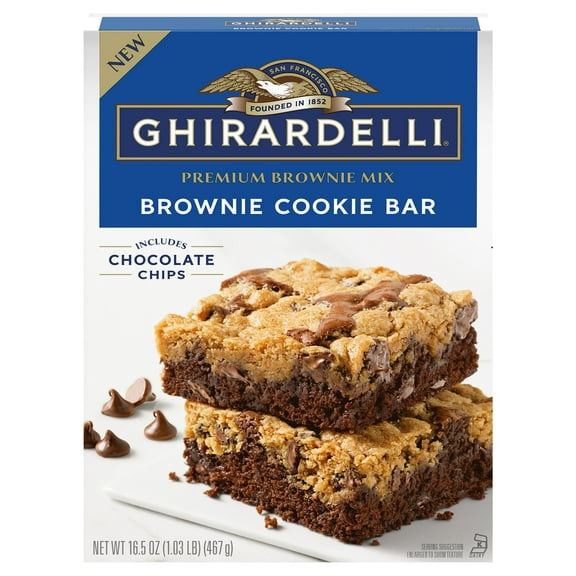 Ghirardelli Brownie Cookie Bar Mix - 16.5 oz (Pack of 2)