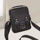 thumbnail image 3 of Bolso de hombro para hombre con cremallera, bolso cruzado para viajar, deportes al aire libre, hombres y mujeres Negro, 3 of 10