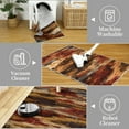thumbnail image 4 of HOMERRY Area Rugs 8' x 10' Area Rug for Living Room Modern Abstract Washable Bedroom Non-Slip Carpet for Home Decor, Red/Sandy, 4 of 5