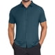 thumbnail image 1 of CAMISAS DE NEGOCIO DE MANGA CORTA DE COLOR SÓLIDO PARA HOMBRES CON CUELLO PUNTA Y BOTONES INSPIRADORAS 2XL VERDE OSCURO, 1 of 5