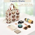 thumbnail image 5 of FORMRS Womens Corduroy Tote Bag Crossbody Shoulder Handbag with Pocket, Cute Chocolate Cakes, 5 of 7