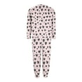 thumbnail image 5 of Womens Plus Size Pajamas Set Long Sleeve Loungewear 2 Piece Set Soft Printed Lounge Sets Pjs Oversized Loose Relaxed Fit Sleepwear 2 Piece Matching Lounge Set, 5 of 6