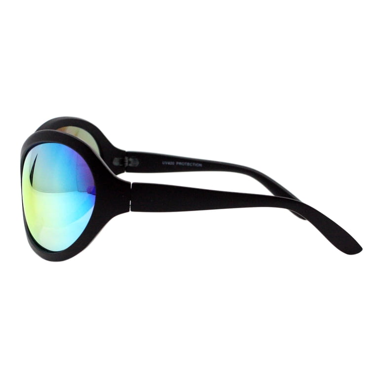 Wide Oversized Sunglasses Wrap Around Shield Oval Butterfly  display picture 1