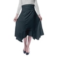 thumbnail image 1 of Moomaya Jupe Midi Mouchoir pour Femmes Taille Haute Décontractée Été, 1 of 6