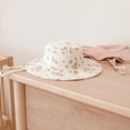 thumbnail image 5 of TELOLY 2 Pack Muslin Baby Sun Hat UPF 50+ Sun Protection Baby Bucket Hat Summer Beach Hats with Wide Brim for Boys & Girls, 5 of 6