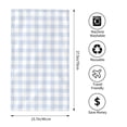 thumbnail image 2 of Balery Blue Checkboard Toalla de Microfibra Premium con Estampado – 27.5x16 pulgadas, Alta Absorción, Suave y Aterciopelada, Secado Rápido, 2 of 6