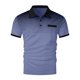 thumbnail image 2 of Eres Más Que una Camisa de Puntuación de Prueba Polka Gradiente Botón de Solapa, Deporte de Manga Corta Top de los Hombres, 2 of 5