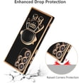 thumbnail image 5 of for Samsung Galaxy S23 Ultra Case Cute 6D Astronaut Case with Stand Function Luxury Plating Case Cover Slim Fit Soft TPU Shockproof Bumper Protective Electroplated Case for Girls Boys,Black, 5 of 12