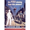 thumbnail image 2 of Anonymous 14x18 Black Ornate Wood Framed Double Matted Museum Art Print Titled - Are You Missing from This Picture (1941-1945), 2 of 5