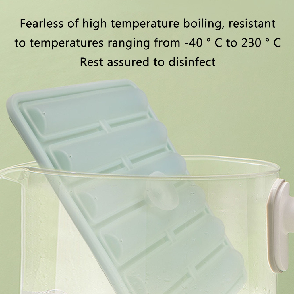2Pcs Food Grade Silicone Ices Cube Tray Long Cylinders Ices Cube Mold Reusable Ices Maker for Soup Freezers Wine Juice