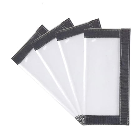 Youthyao 4Pcs Fishing Baits Carry Pouches Fishing Tackle Storage Bag Clear PVC Lures Bag Fishing Hook Protective Wrap Covers Case