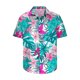 thumbnail image 4 of Blusa y camisa de manga corta con cuello vuelto para hombre, blusa informal con botones y estampado hawaiano, blusa de manga corta con cuello vuelto para hombre, 4 of 7