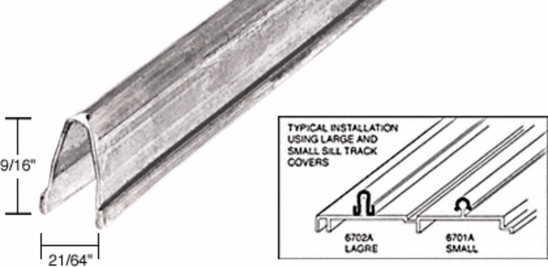CRL 8' Stainless Steel Large Patio Door Sill Cover