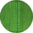 thumbnail image 1 of Ahgly Company Indoor Round Abstract Green Modern Area Rugs, 3' Round, 1 of 4