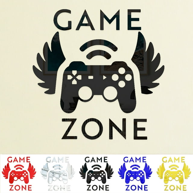 Game Zone Wall Decal Poster 13Pcs Game Controller Wall Sticker for