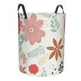 thumbnail image 2 of LNWH Laundry Basket, Plant Leaf Flower Pattern Foldable Laundry Hamper With Handles Waterproof, Small, 2 of 8