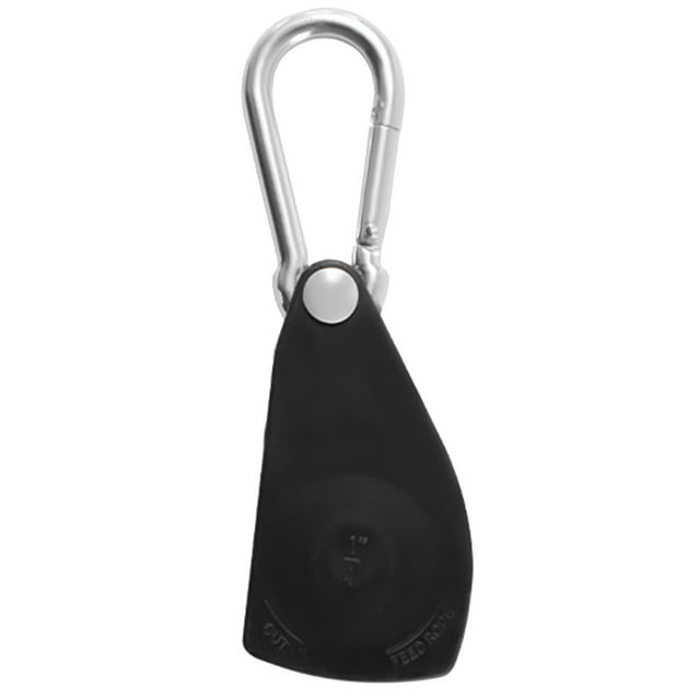 Crochet de Poulie en Aluminium pour Usage Extérieur Noir Entièrement Réglable et Durable 7,5 Pouces