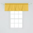 thumbnail image 2 of Ambesonne Honeycomb Window Valance, Geometric Pattern Hexagon, 54" X 18", Yellow Earth Yellow, 2 of 3