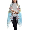thumbnail image 2 of Fotbe Sea and Fish Print Womens Fall Winter Scarf Tassel Soft Warm Blanket Scarves Womens Shawl Wraps, 2 of 8