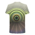thumbnail image 3 of Fnnxeal Mens 3D Optical Illusion T-Shirt Gray Geometric Print Psychedelic Streetwear Tee Moisture Wicking Big and Tall Sizes M to 7XL,Size 3XL, 3 of 5