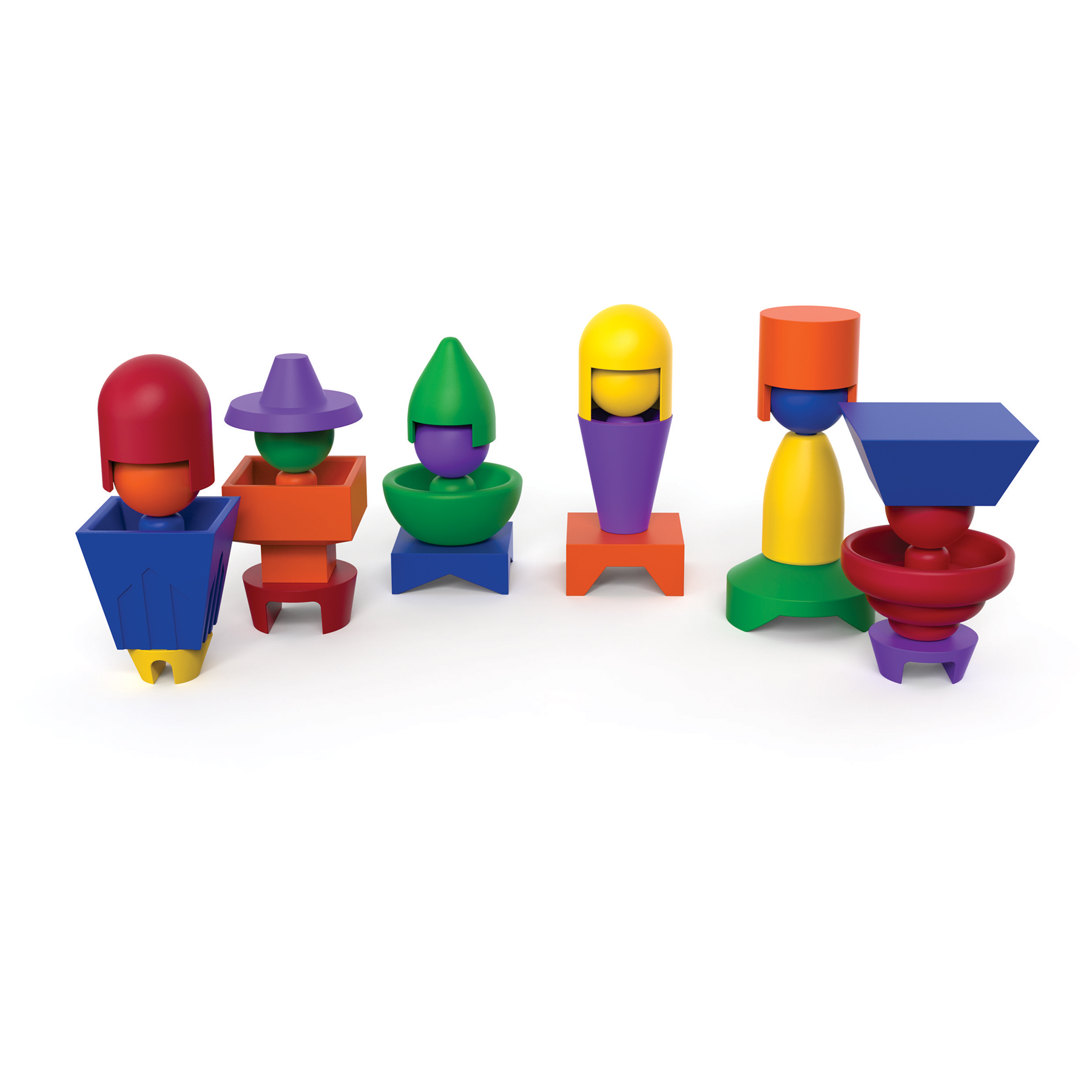 Roylco GEMO Dolls, Set of 6
