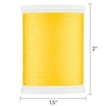 thumbnail image 4 of (3 pack) Hello Hobby Sunflower Yellow 100% Polyester All Purpose Thread, 300 Yards, 4 of 6