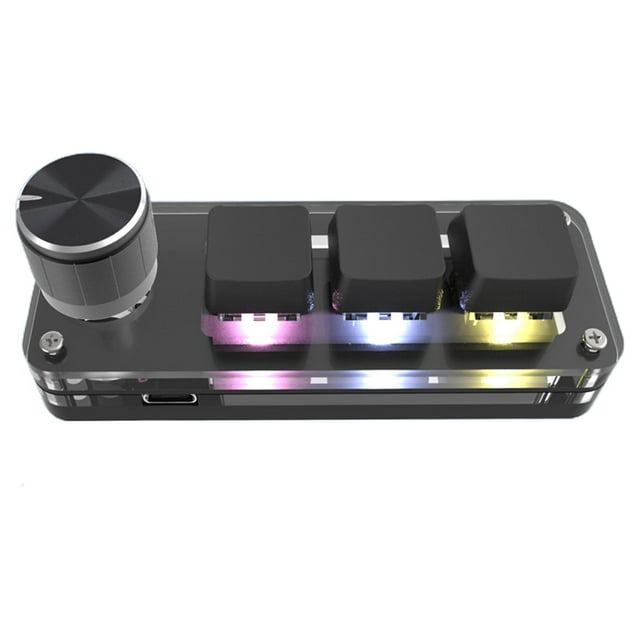 lionlar Clavier Touches Programmables Remplacement RGB LED Mini pour Programmation de Jeux Vista Noir