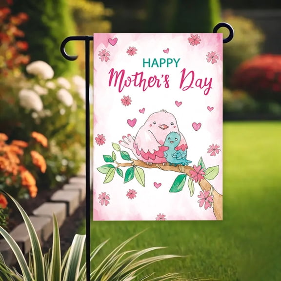 Tunhigl Mother's Day Garden Flag for Spring Outdoor Decoration - Weather-Resistant Double-Sided Flag, Perfect Gift for Mothers Homeowners, Yard Porch Decor 12 x18 in