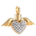 thumbnail image 3 of Angel Wings Urn Necklace for Ashes Wings and Heart Pendant Crystal Cremation Urn Necklace for Ashes Keepsake Cremation Jewelry for Human Ashes, 3 of 4