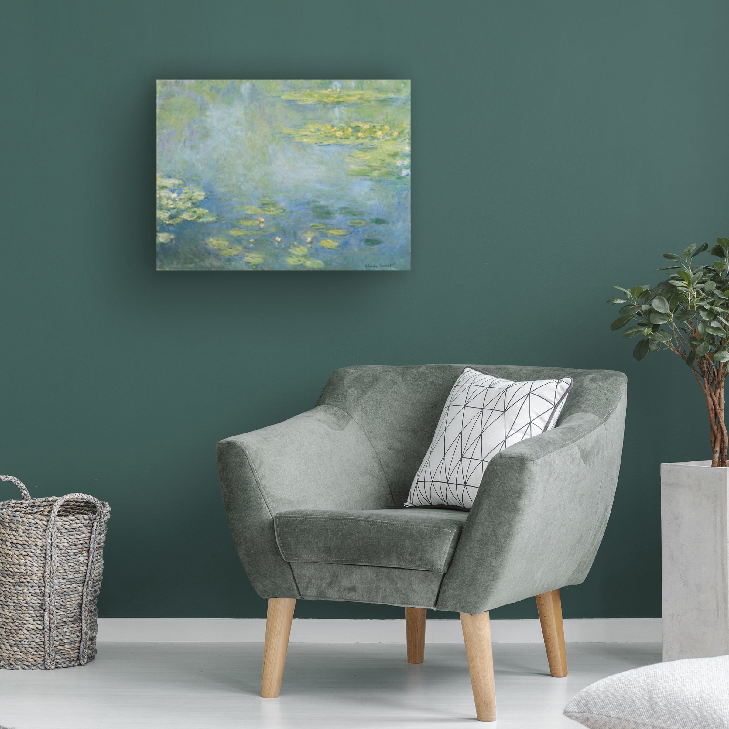 Claude Monet 'Water Lilies 2' Canvas Art