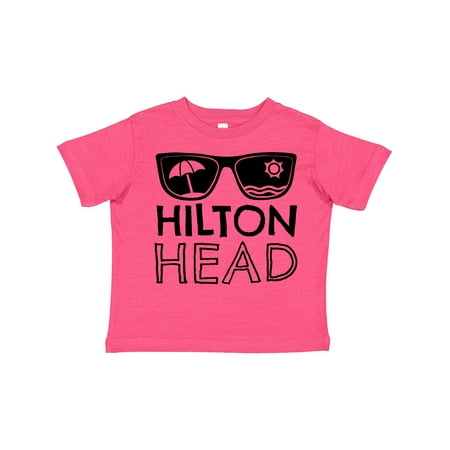 

Inktastic Hilton Head Sunglasses with Umbrella and Sun Gift Toddler Boy or Toddler Girl T-Shirt