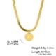 thumbnail image 1 of Skyrim A-Z Initial Letter Round Pendant Necklace Women Stainless Steel Snake Chain Choker Alphabet Jewelry Mother's Day GiftR&40-45cm Gao Jinjia LED, 1 of 2
