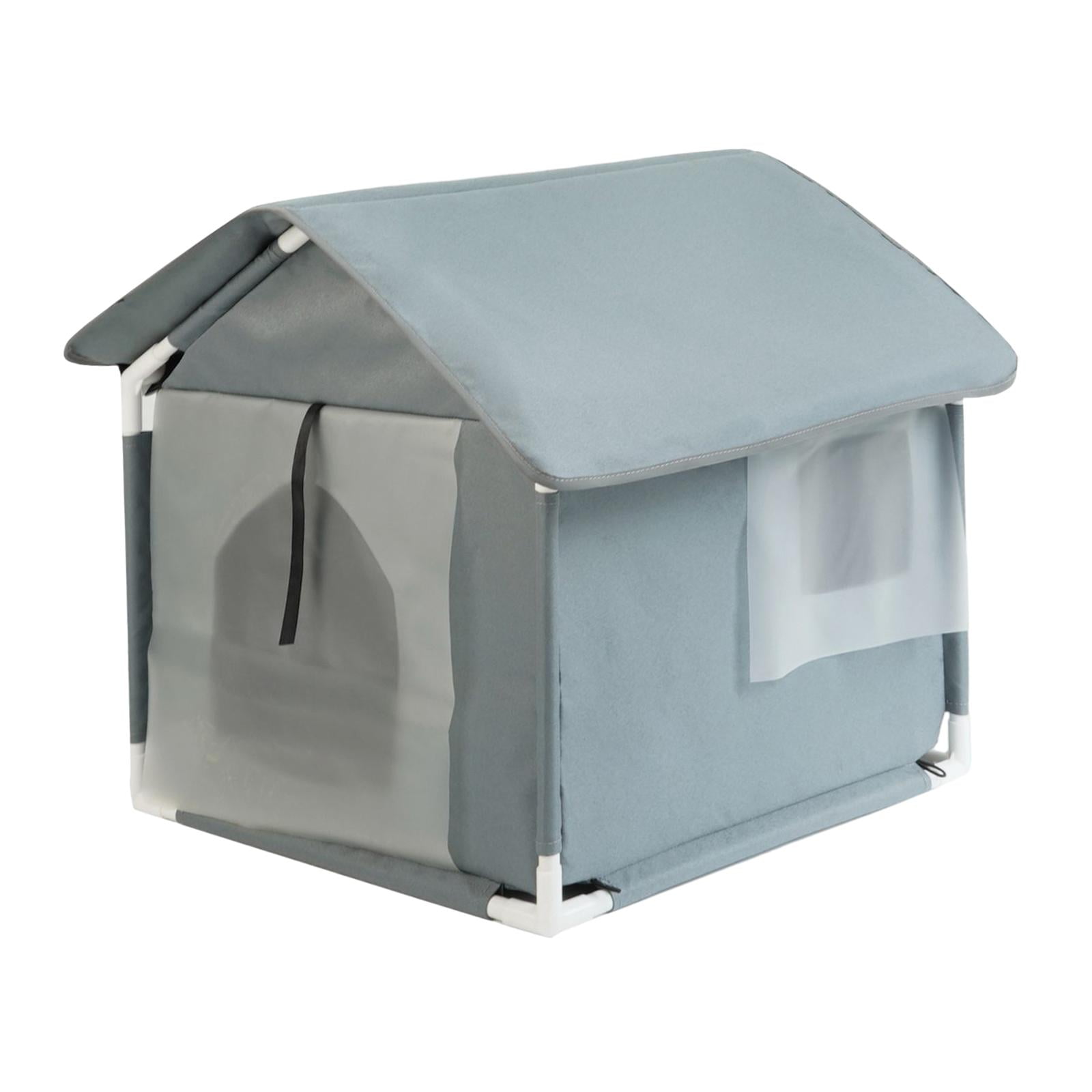 Outdoor Feral Cats Warm House Cave Pet Bed Furniture Waterproof Small Dogs Pet Supplies Bed Cave Stray Cats Shelter Pet House grey
