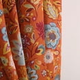 thumbnail image 5 of Global Trends Amanda Floral Curtain Panel, Set of 2, 84-inch L, Spice, 5 of 5